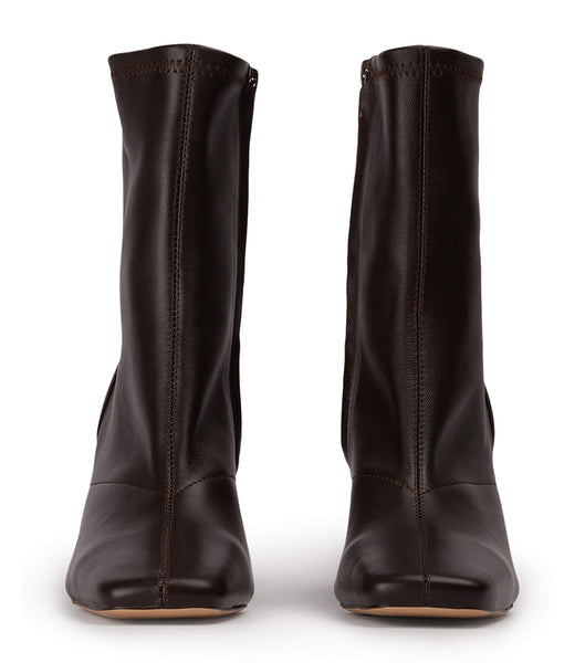 Tony Bianco Fomo Chocolate Nappa 8cm Heeled Boots Chocolate | GSGUC82726