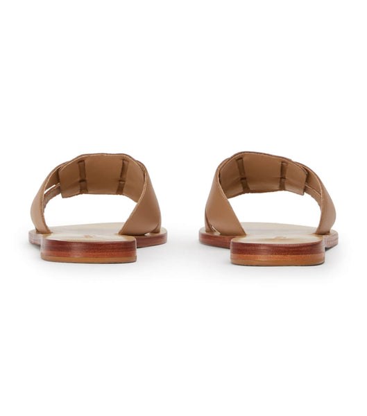 Tony Bianco Force Camel 1cm Flat Sandals Brown | SGDYB38309