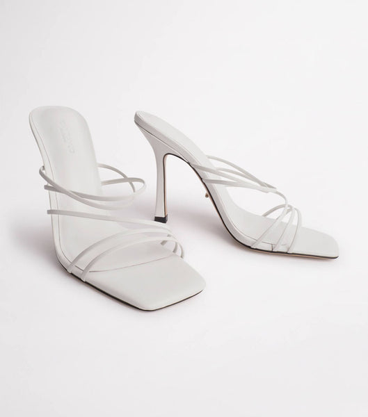 Tony Bianco Foxie White Kid 10.5cm Bridal Heels White | SGCIF19899