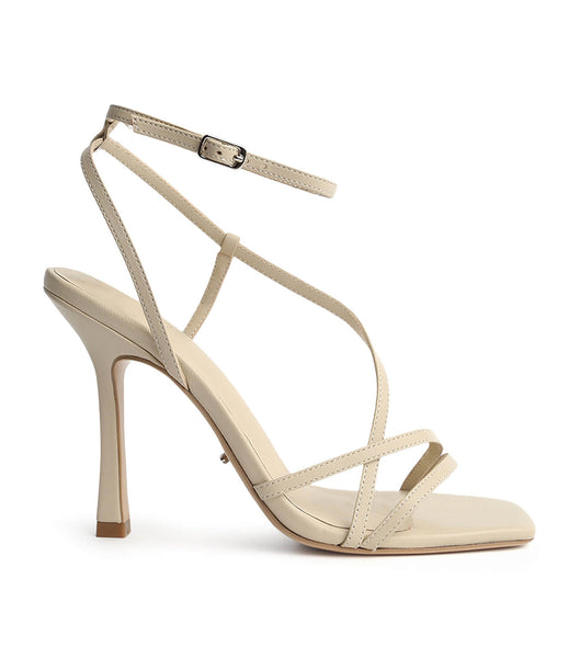 Tony Bianco Franci Vanilla Sheep Nappa 10.5cm Bridal Heels Light Yellow | SSGNY10722