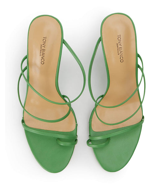 Tony Bianco Gaia Acid Green 11cm Wedges Green | PSGQX37440