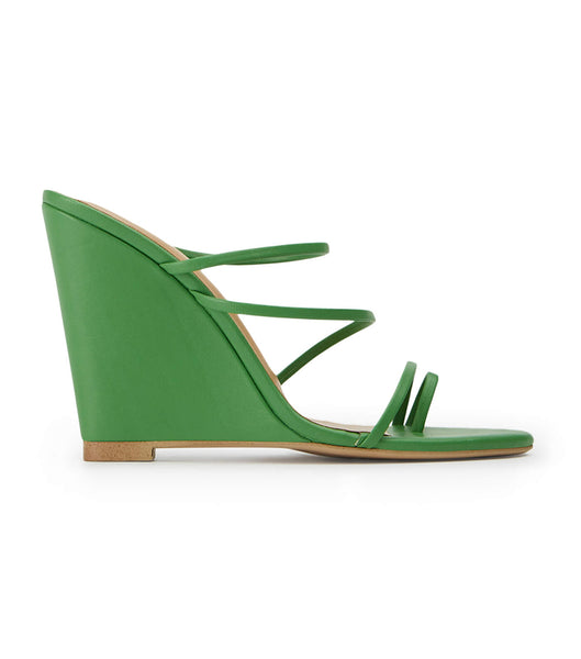 Tony Bianco Gaia Acid Green 11cm Wedges Green | PSGQX37440