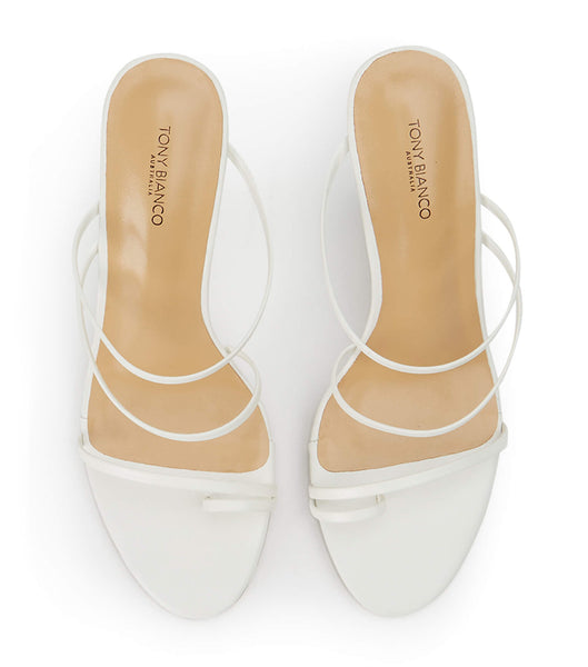 Tony Bianco Gaia Milk Capretto 11cm Wedges White | ESGVG66947