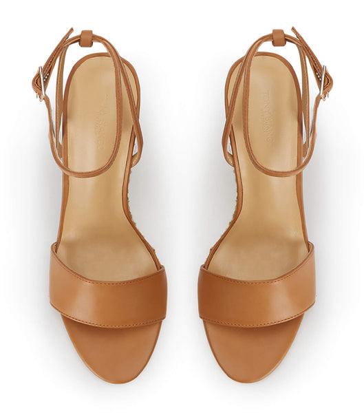 Tony Bianco Gizmo Tan Como 11cm Wedges Brown | ESGVG45054