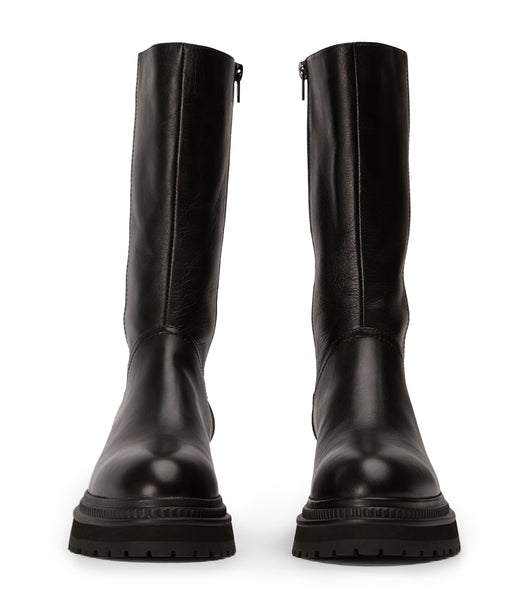 Tony Bianco Hahn Black Como 5.5cm Combat Boots Black | SGJVR45817