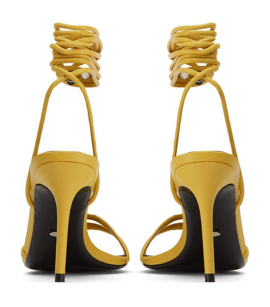 Tony Bianco Hailee Desert Nappa 8.5cm Low Heels Yellow | USGND13397