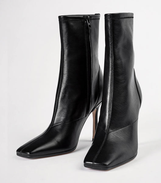 Tony Bianco Halsey Black Como 10.5cm Ankle Boots Black | SGEAH75081