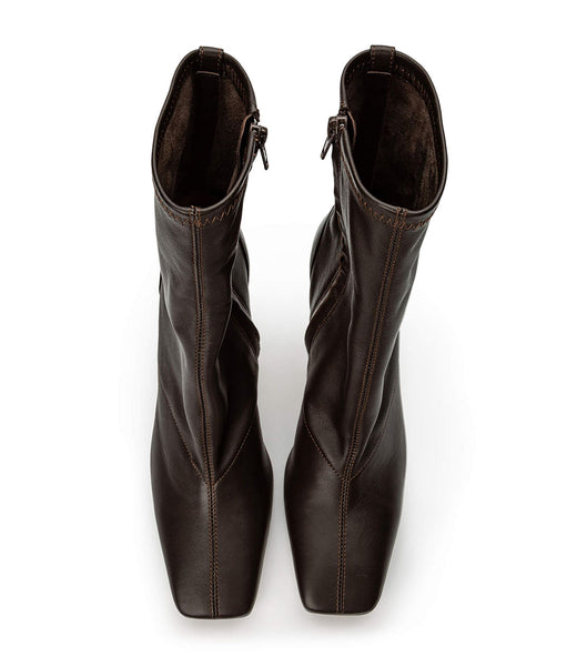 Tony Bianco Halsey Chocolate Nappa 10.5cm Ankle Boots Chocolate | SGCIF47027