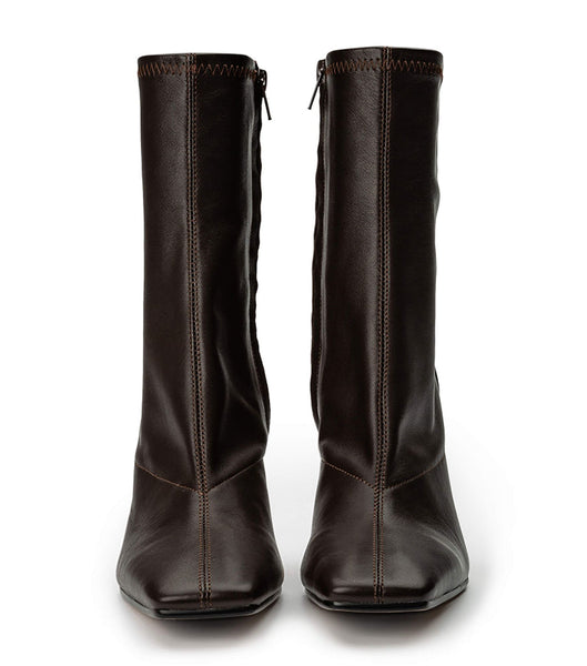 Tony Bianco Halsey Chocolate Nappa 10.5cm Stiletto Boots Chocolate | SGIIZ38112