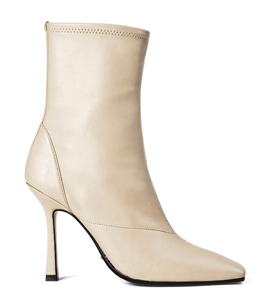 Tony Bianco Halsey Vanilla Nappa 10.5cm Stiletto Boots Light Yellow | SGCIF74820