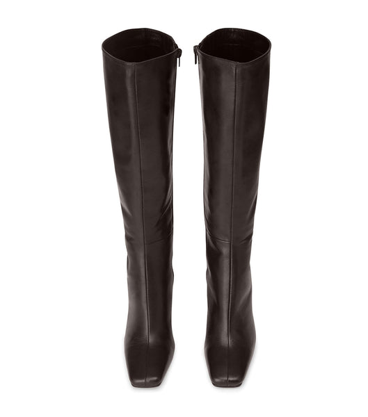 Tony Bianco Havana Chocolate Nappa 10.5cm Stiletto Boots Chocolate | ASGWC44379