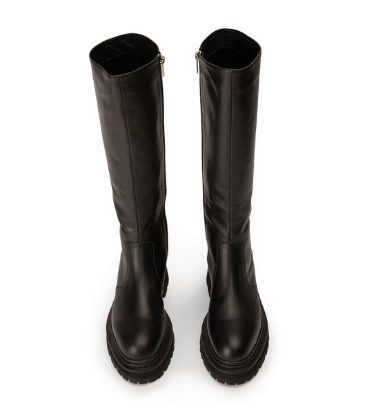 Tony Bianco Hitch Black Venice 5.5cm Knee High Boots Black | SGJZR58573