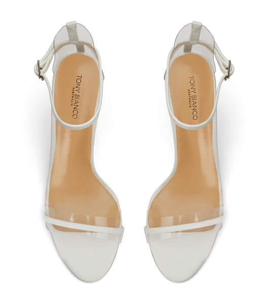 Tony Bianco Houston Milk Capretto 8.5cm Stiletto Heels White | SGNEJ25559