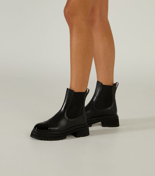 Tony Bianco Hurricane Black Como 5.5cm Ankle Boots Black | SGQCS62776