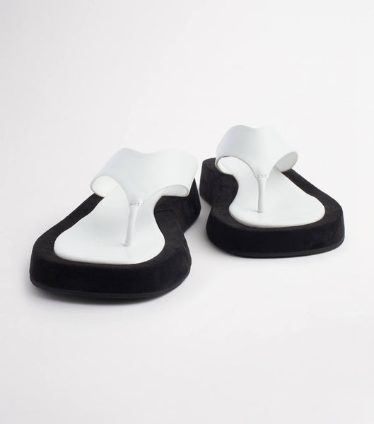 Tony Bianco Ives Milk Capretto 3.5cm Sandals White | SGDFL54983