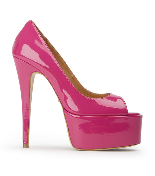 Tony Bianco Jolee Berry Patent 15cm Stiletto Heels Pink | QSGWA85421