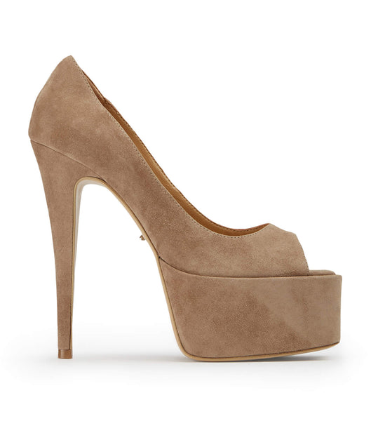 Tony Bianco Jolee Stone Suede 15cm Stiletto Heels Grey | QSGWA69780