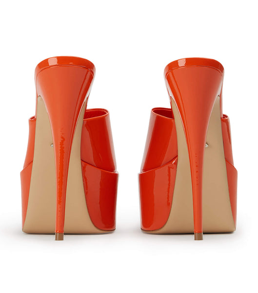 Tony Bianco Jordyn Citrus Patent 15cm Stiletto Heels Orange | SGJZR47487