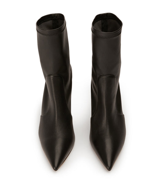 Tony Bianco Kartia Black Nappa/Black Venezia 9.5cm Stiletto Boots Black | FSGUI27096