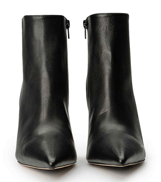 Tony Bianco Keanu Black Venice 9.5cm Heeled Boots Black | SGJKU51206