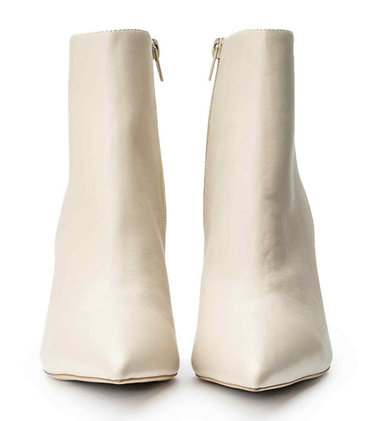 Tony Bianco Keanu Vanilla Nappa 9.5cm Ankle Boots Light Yellow | XSGBH63665