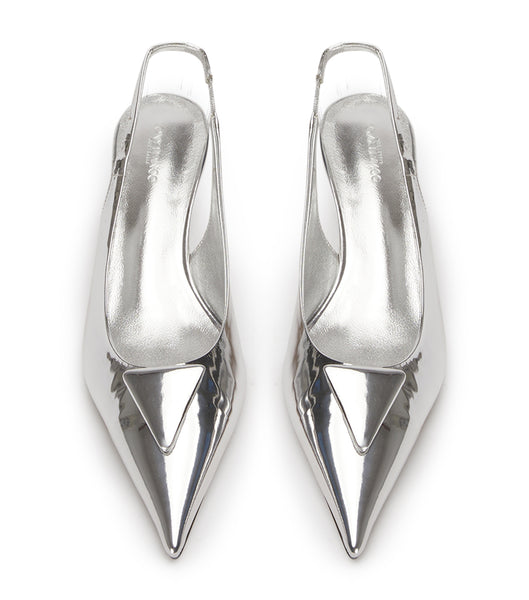 Tony Bianco Kimmy Silver Shine 4.5cm Event Heels Silver | PSGER54325