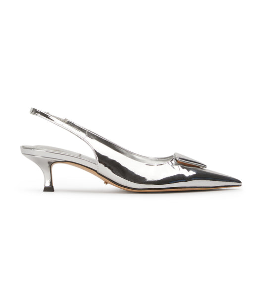 Tony Bianco Kimmy Silver Shine 4.5cm Event Heels Silver | PSGER54325