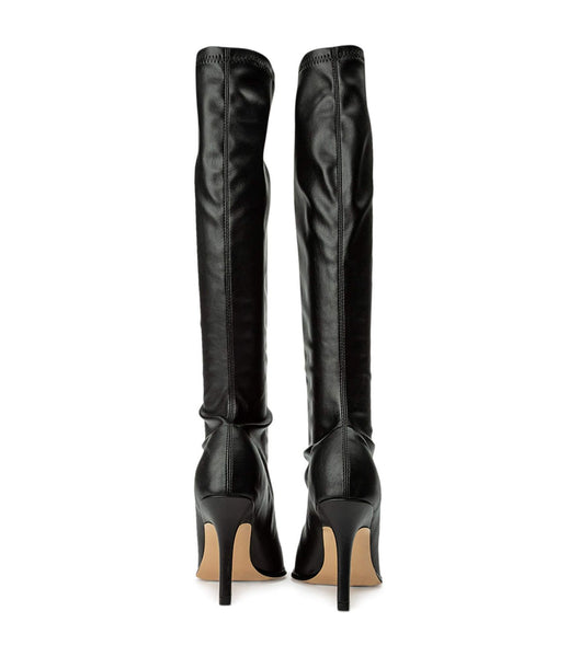 Tony Bianco Knight Black Venezia 9.5cm Heeled Boots Black | DSGKV32266