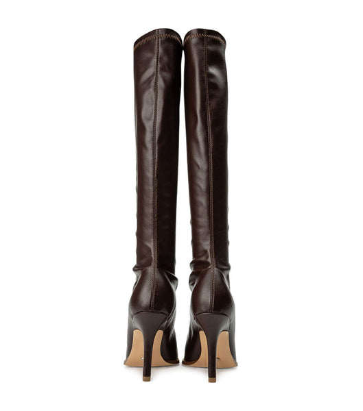 Tony Bianco Knight Choc Venezia 9.5cm Heeled Boots Chocolate | SGQCS90655