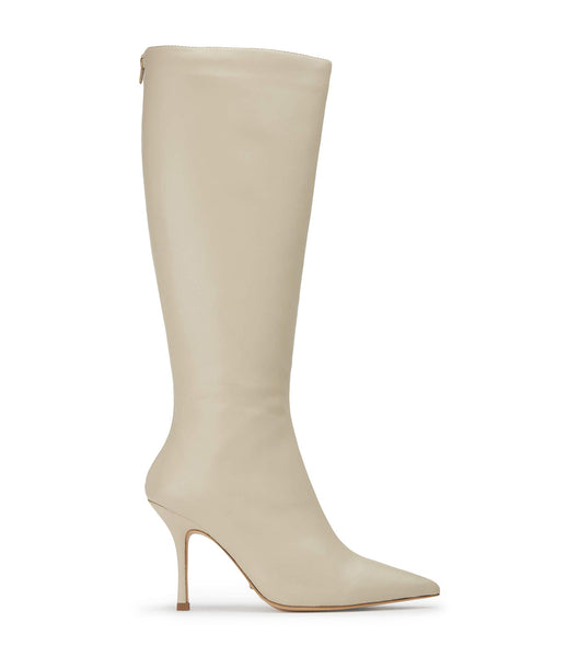 Tony Bianco Kortez Vanilla Nappa 9.5cm Heeled Boots Light Yellow | SGQCS51016