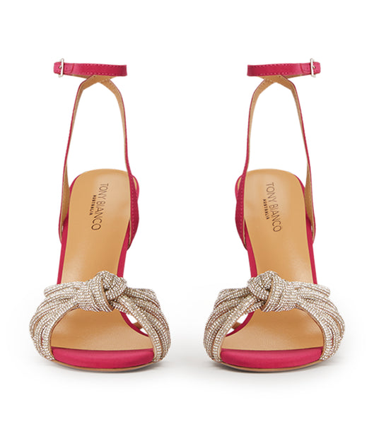 Tony Bianco Kyla Persian Crepe 11cm Event Heels Pink | SGCIF57308