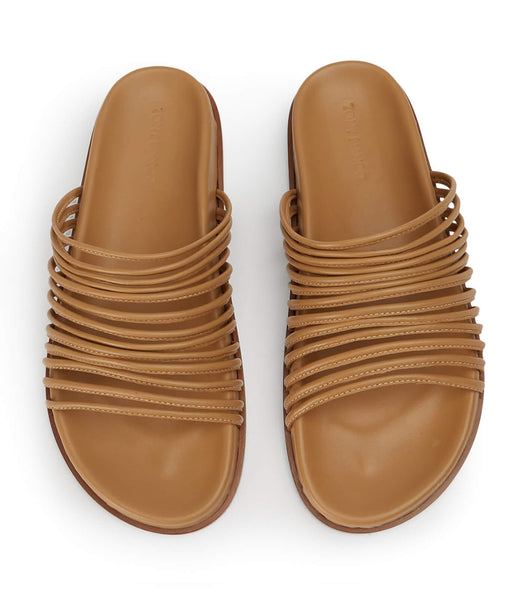 Tony Bianco Libi Biscuit Nappa Slides Brown | SGJZR65742