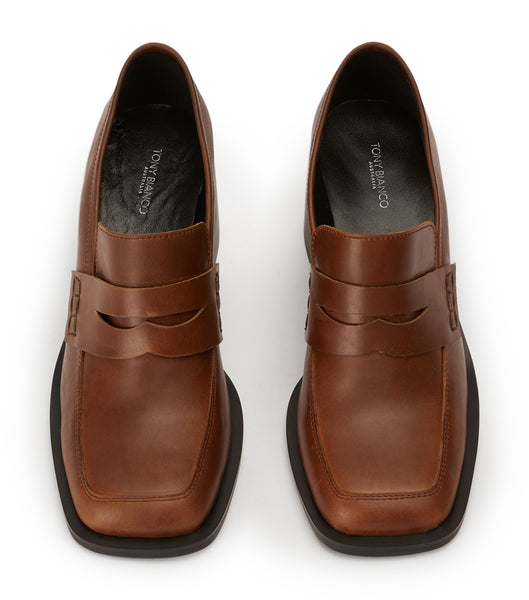 Tony Bianco Lomax Cognac 6.5cm Loafers Brown | LSGTR20950