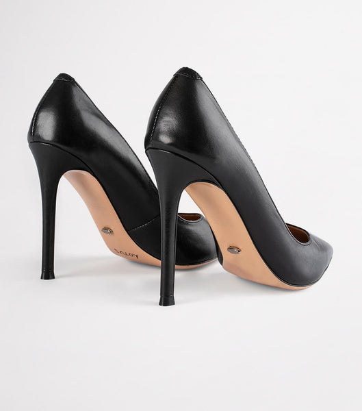 Tony Bianco Lotus Black Como 10.3cm Event Heels Black | SGDYB17718