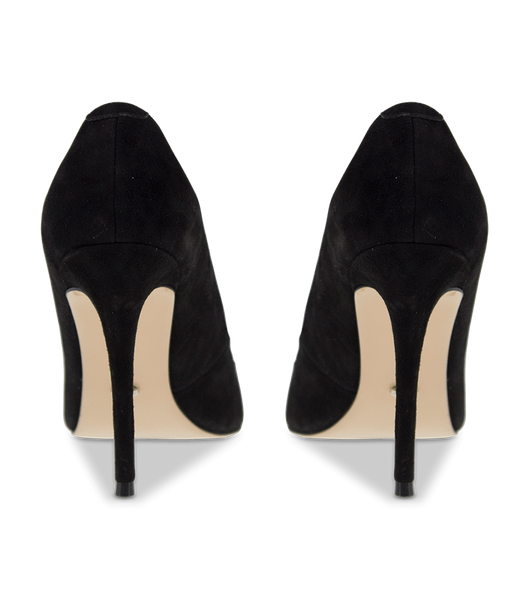 Tony Bianco Lotus Black Kid Suede 10.3cm Event Heels Black | YSGGT99369