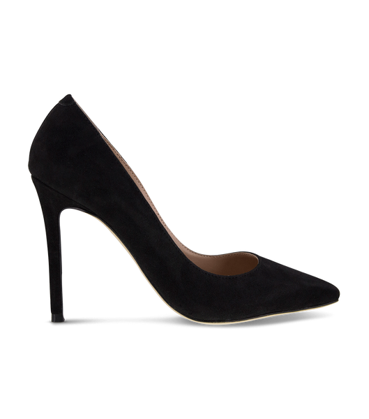 Tony Bianco Lotus Black Kid Suede 10.3cm Event Heels Black | YSGGT99369