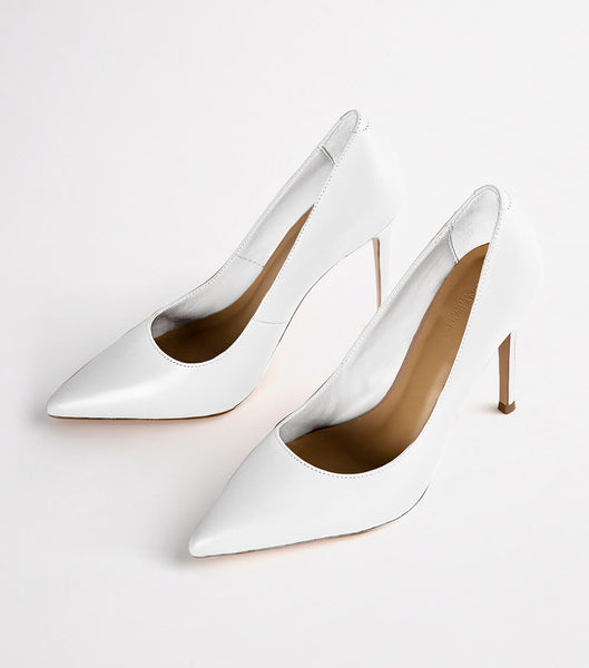 Tony Bianco Lotus Milk Capretto 10.3cm Court Shoes White | ESGHC76836