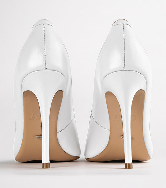 Tony Bianco Lotus Milk Capretto 10.3cm Court Shoes White | ESGHC76836