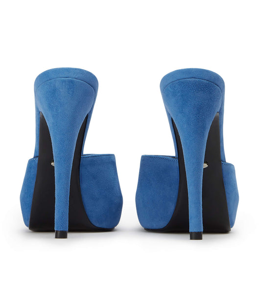 Tony Bianco Love Blue Suede 12cm Stiletto Heels Blue | ASGWC20524