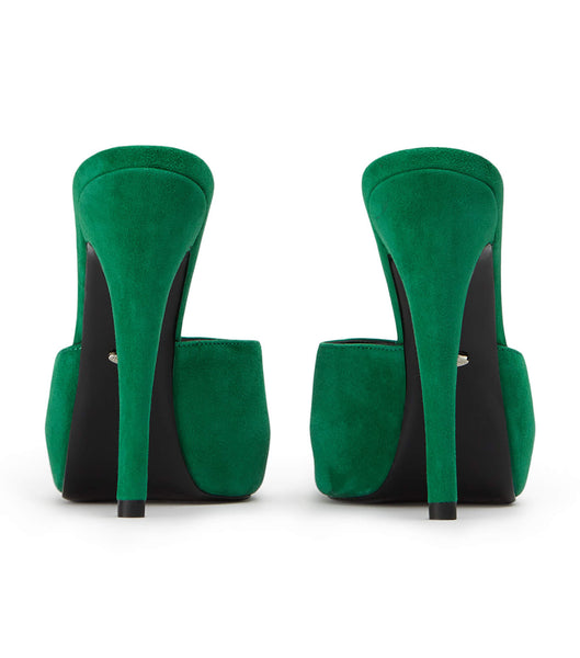 Tony Bianco Love Jade Suede 12cm Stiletto Heels Green | SGEAH48523