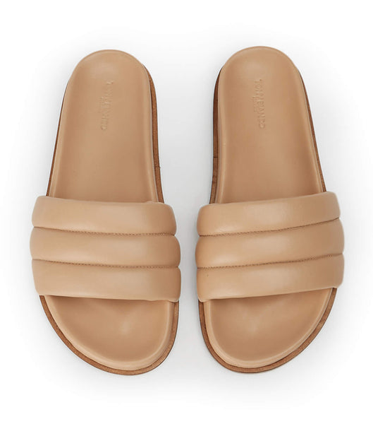 Tony Bianco Lucas Skin Nappa 1.5cm Flat Sandals Skin Color | SGNEJ98735