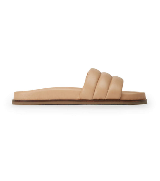 Tony Bianco Lucas Skin Nappa 1.5cm Flat Sandals Skin Color | SGNEJ98735