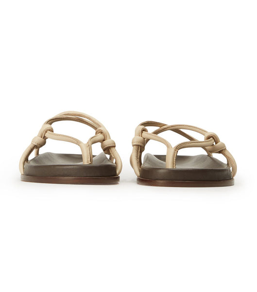 Tony Bianco Luelle Vanilla Nappa Sandals Light Yellow | ASGDF35169