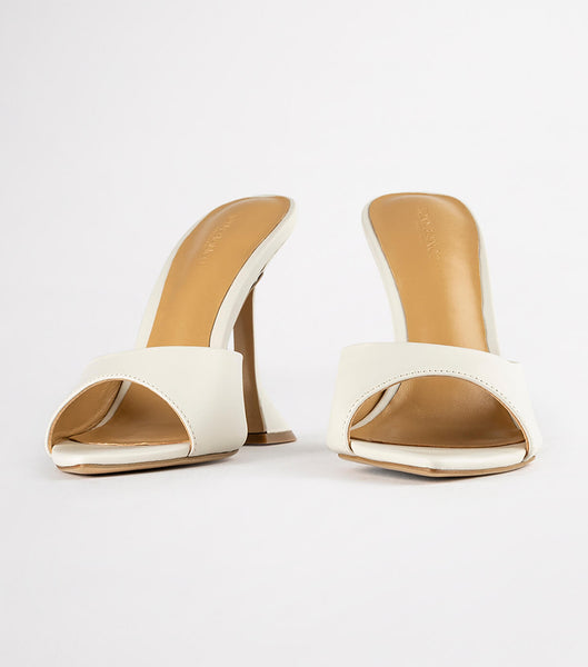 Tony Bianco Marcel Dove Nappa 10.5cm Event Heels White | SSGVO15422