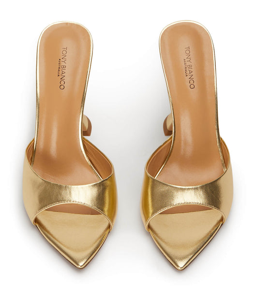 Tony Bianco Marcel Gold Nappa Metallic 10.5cm Event Heels Gold / Metal | LSGSX39649