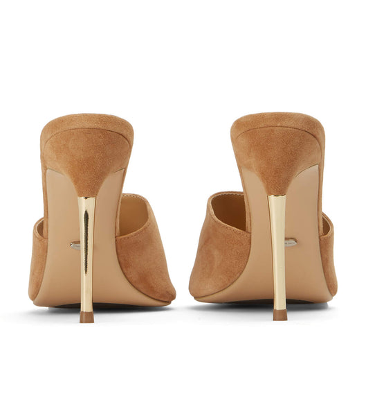 Tony Bianco Maximus Butterscotch Suede 10.5cm Bridal Heels Beige | SGZDE93409