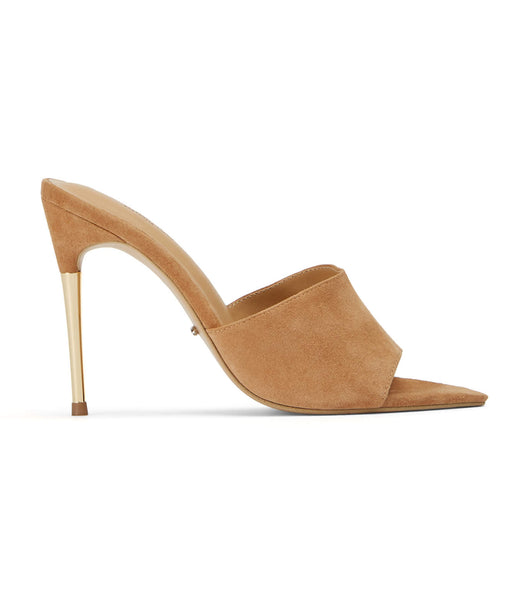 Tony Bianco Maximus Butterscotch Suede 10.5cm Bridal Heels Beige | SGZDE93409