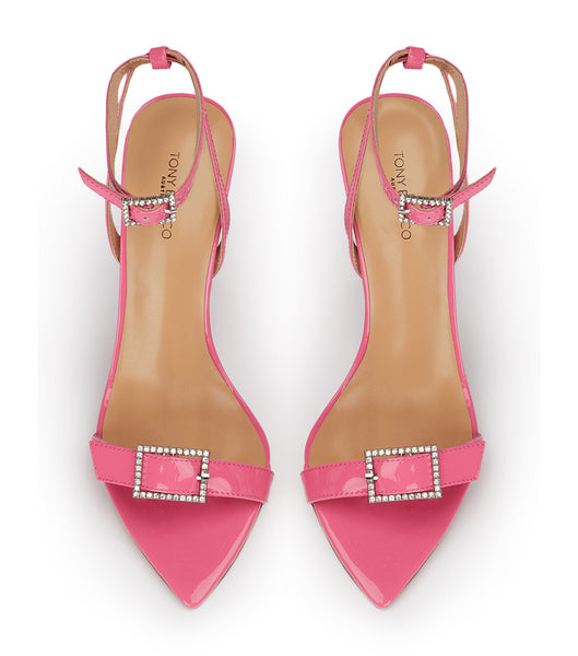 Tony Bianco Mopsy Flamingo Patent 10.5cm Event Heels Pink | ESGVG65612