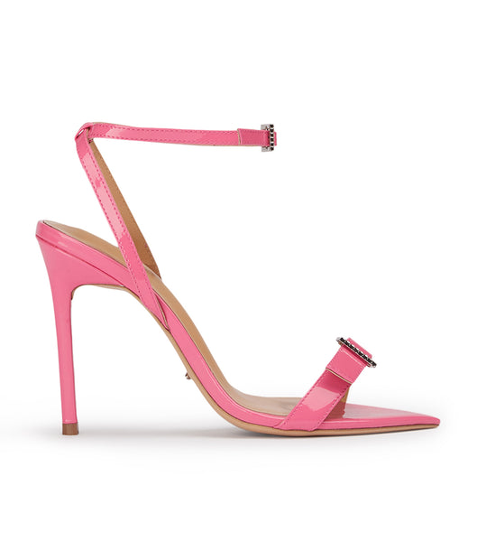 Tony Bianco Mopsy Flamingo Patent 10.5cm Bling Heels Pink | SGDYB45290