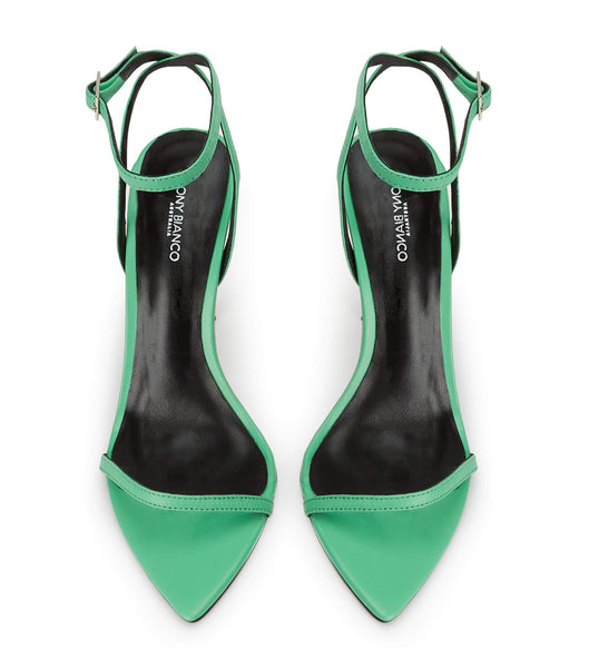 Tony Bianco Myra Acid Green 10.5cm Bling Heels Green | SGJZR34679